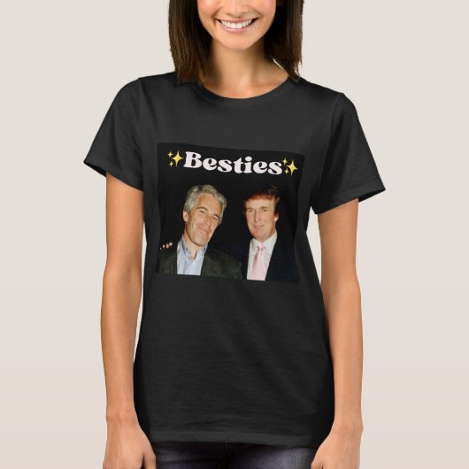 Trump Epstein Besties T-shirt (Voorkant)