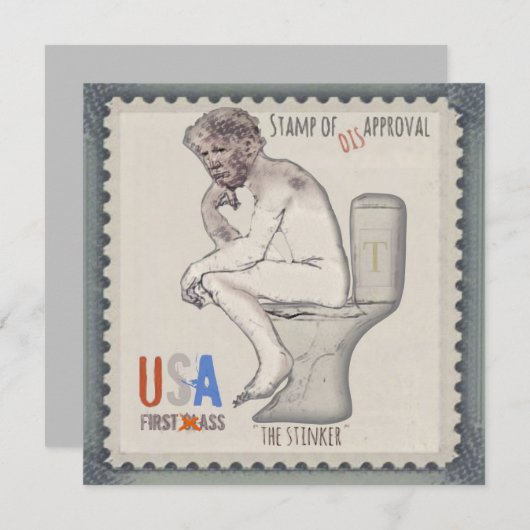 Trump et la carte de vacances Stinker (Devant / Derrière)