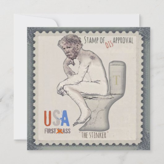 Trump et la carte de vacances Stinker (Devant)