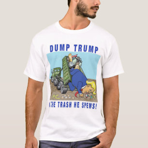 Trump et le T-shirt de l'homme "Trash He Spews"