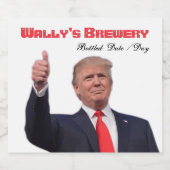 Trump Fab Creative fun Bière bouteille Étiquette (Étiquettes simples)