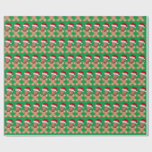 Trump Face Custom Face Foto Gingerbread Cadeaupapier (Vlak)