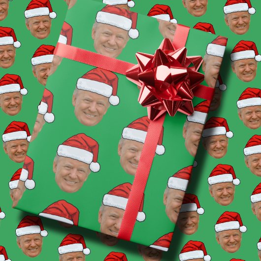 Trump Face Gift Wrap Custom Face Photo Cadeaupapier