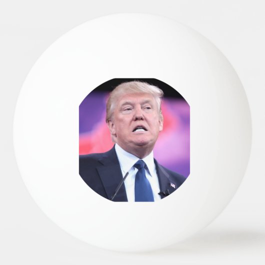 Trump Face Ping Pong Ball (Voorkant)