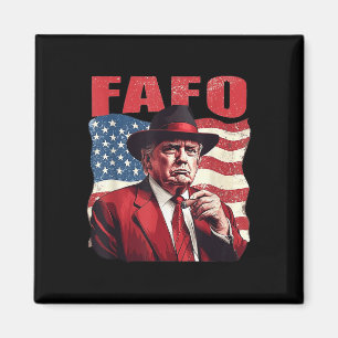 Trump Fafo Funny Fafo Trump Amerikaanse vlag Magneet