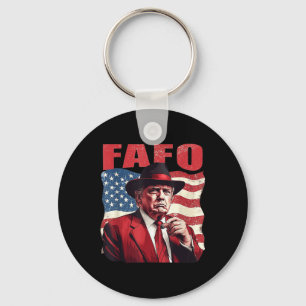 Trump Fafo Funny Fafo Trump Amerikaanse vlag Sleutelhanger
