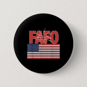 Trump Fafo, grappige Fafo Trump Amerikaanse vlag Ronde Button 5,7 Cm