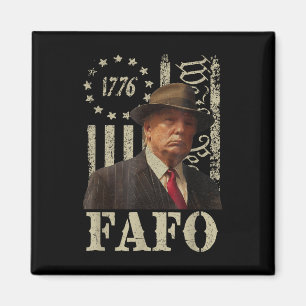 Trump Fafo, Retro Fafo Trump Amerikaanse vlag Magneet