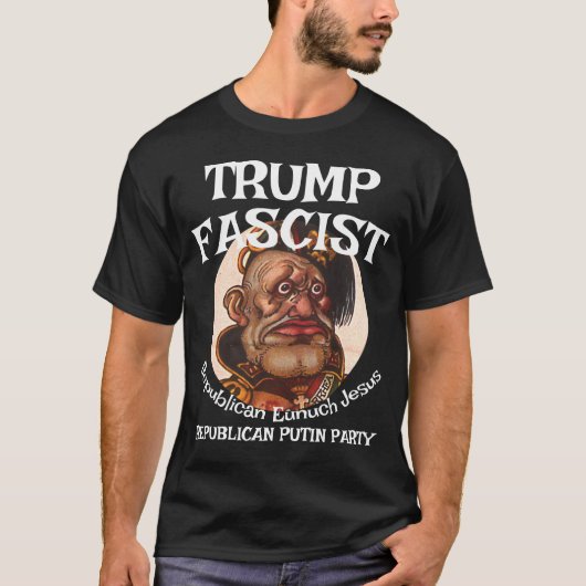 Trump Fascist ICE GESTAPO SS STORM TROOPER JESUS T-shirt (Voorkant)