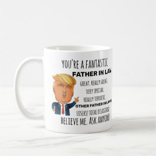 Trump Father in Law, grappige pap Birthday Father  Koffiemok