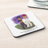 Trump Felonies Dessous de verre en plastique dur (Côté gauche)