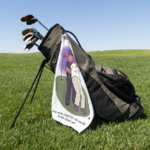 Trump Felonies Golf Towel Golfhanddoek (Groen)