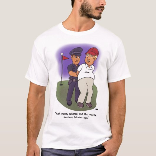 Trump Felonies Mannen White T-Shirt (Voorkant)