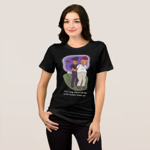 Trump Felonies Vrouwen Zwart Tri-Blend Shirt
