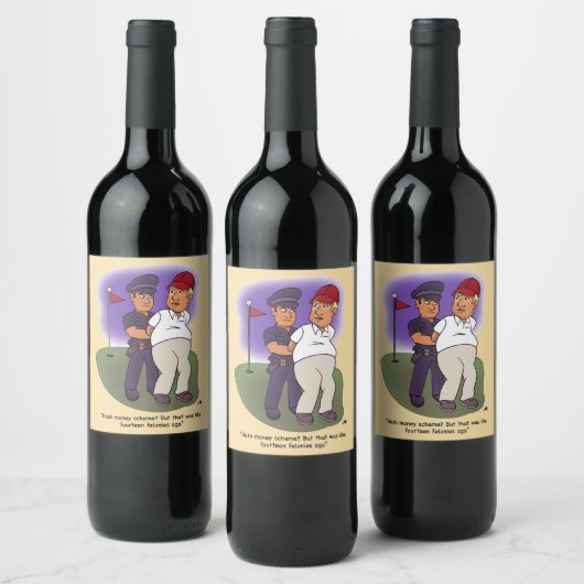 Trump Felonies Wine Labels Wijn Etiket (Flessen)