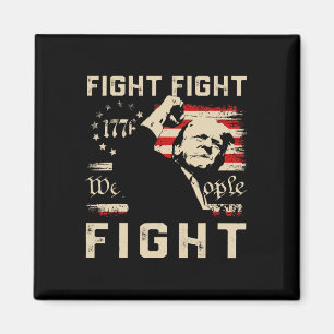 Trump Fight Fight 1776 Wij de mensen Vlag TR Magneet