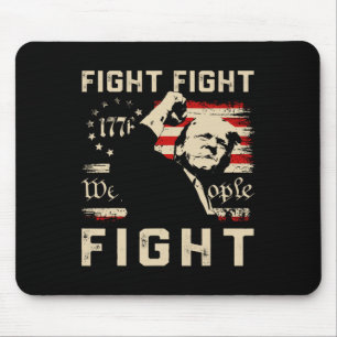Trump Fight Fight 1776 Wij de mensen Vlag TR Muismat