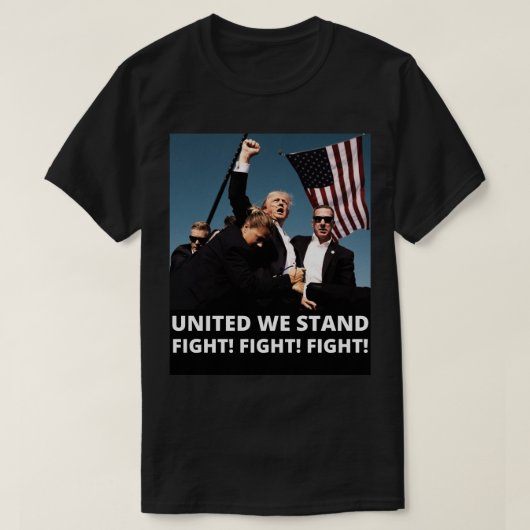 Trump Fight Fight Fight T-shirt (Design voorkant)