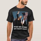 Trump Fight Fight Fight T-shirt (Voorkant)