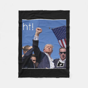 Trump Fight Pennsylvania Schieten Actief Fleece Deken