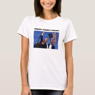 Trump Fight ! T-shirt à manches courtes pour femme