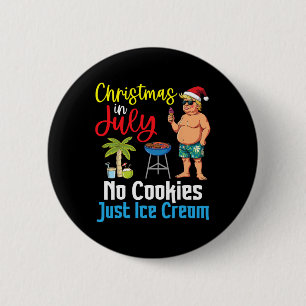 Trump Fijne kerst in juli-dag Geen koekjes gewoon  Ronde Button 5,7 Cm