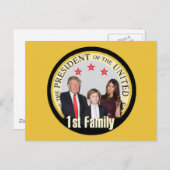 TRUMP First Family Briefkaart (Voorkant / Achterkant)