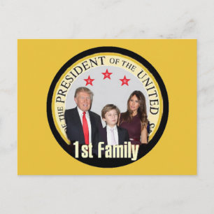 TRUMP First Family Briefkaart