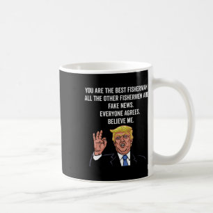 Trump Fisherman Grappige Fisher Hook Gifts Koffiemok