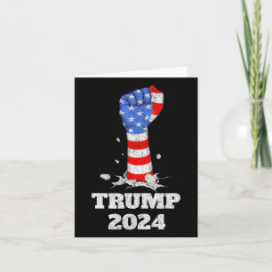 Trump Fist 2024 Stand met Trump 2024 Kaart