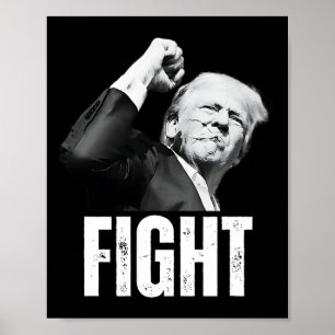 Trump Fist Pump Donald Trump Schieten Poster