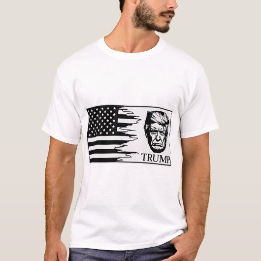 Trump Flag © FB @ #USAPatriotGraphics T-shirt (Voorkant)
