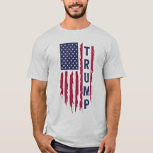 Trump Flag T-shirt" – Patriottische supporter