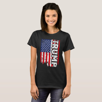 Trump Flag USA American Patriotic Shirt for Women