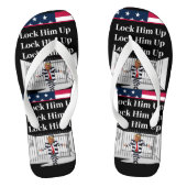 Trump Flip Flops Lock Him Up (Voetbed)