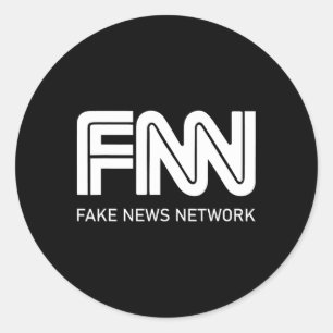 Trump Fnn Nepnieuws Netwerk Ronde Sticker