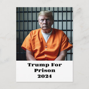 Trump for penrison 2024 briefkaart