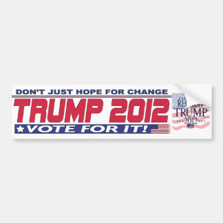 Trump for President 2012 Bumpersticker