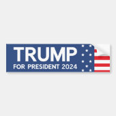 Trump for President 2024 Bumpersticker (Voorkant)