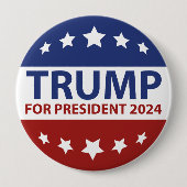 Trump for President 2024 Ronde Button 4,0 Cm (Voorkant)