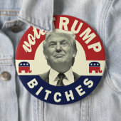 Trump for President Button - Funny Trump Button (In situ)