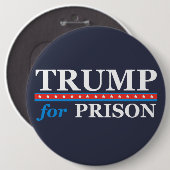TRUMP FOR PRISON Anti Trump Button (Voorkant /achterkant)