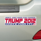Trump for Real Change 2012 Bumpersticker (Op auto)