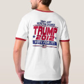 Trump for Real Change 2012 T-shirt (Achterkant)
