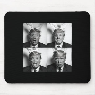 Trump Fotohokje in Bunny Pasen Oren Funny Usa Me Muismat