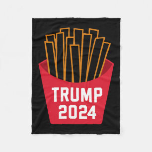 Trump Franse Frieten 2024 Trump 2024 Trump Frieten Fleece Deken