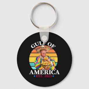 Trump Funny Gulf of US America EST 2025 Sleutelhanger