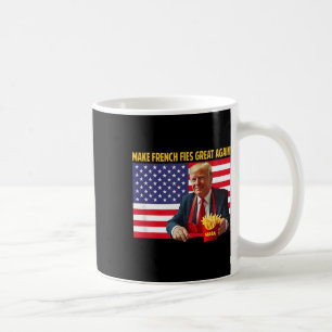 Trump Funny Make Fries Great Again Trump Mega 2024 Koffiemok