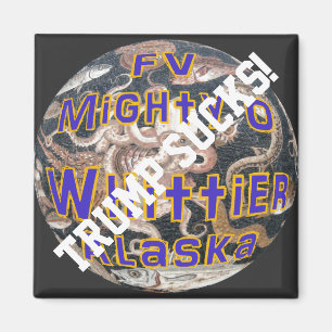 Trump FV Mighty O Whittier Alaska Visserij Vaartui Magneet