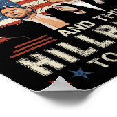 Trump gaat een misdrijf en een hillbilly nemen poster (Hoek)